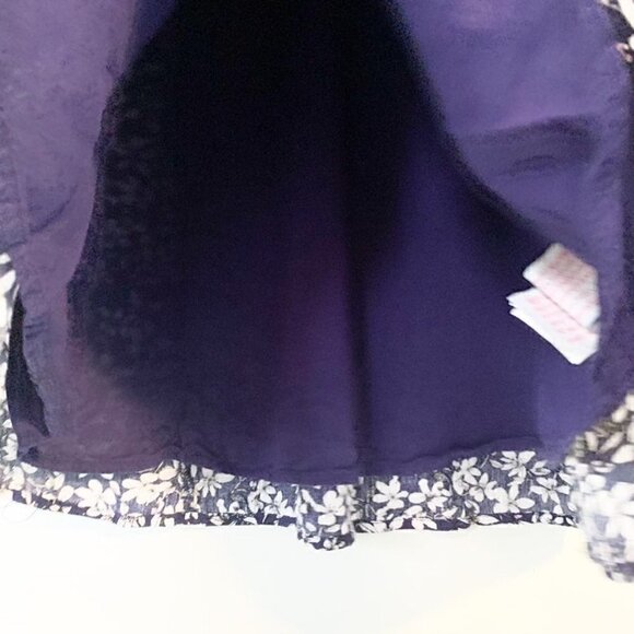 5/$25 Minkpink short ruffle sleeve flowy v-neck lined floral tunic top - XS - Picture 4 of 9